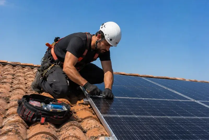 Maintenance et monitoring de panneaux solaires à Vernègues