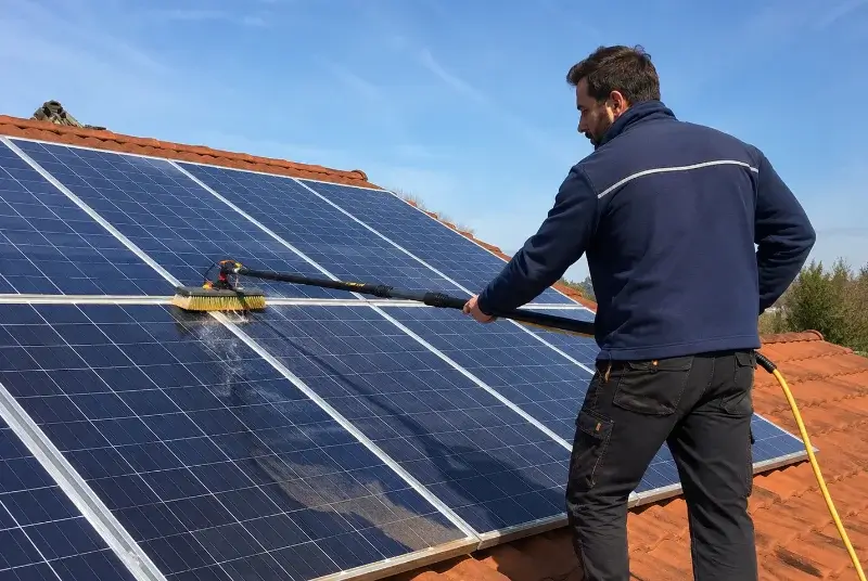 Nettoyage et entretien de panneaux solaires à Vernègues