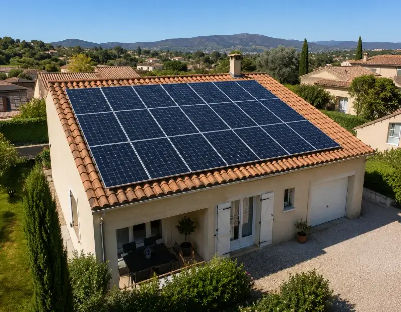 Prime à l'autoconsommation panneaux solaires Vernègues — aide financière de l'État